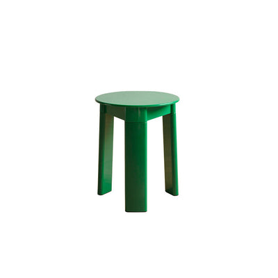 Tabouret bas en plastique ABS à base triangulaire rectangulaire ronde créative contemporaine pour salon 