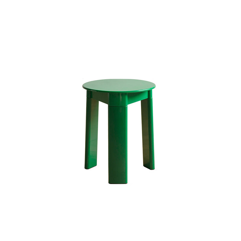Tabouret bas en plastique ABS à base triangulaire rectangulaire ronde créative contemporaine pour salon 