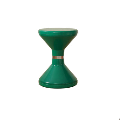 Contemporary Creative Round Plastic Vanity Stool Backless Armless For Living Room