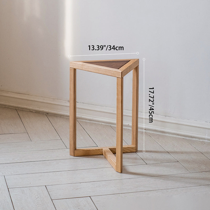 Moderne Einfachheit Runder Dreieckiger Quadratischer Holz-Beistelltisch für das Wohnzimmer 