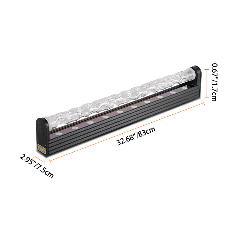 Lámpara de pie LED de aluminio y acrílico en forma de rectángulo y cilindro con patrón dinámico de agua Art Deco moderno para sala de estar 