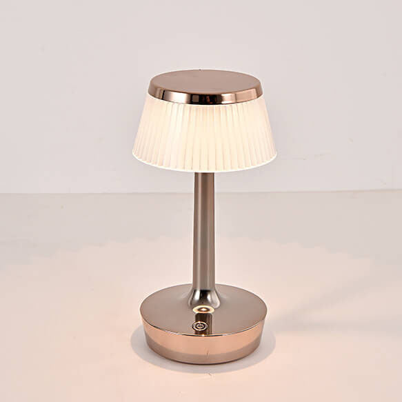 Lámpara de mesa LED de acrílico ABS de hongo creativo contemporáneo para dormitorio 