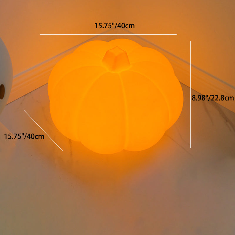 Modern Art Deco Pumpkin PE LED Standing Floor Lamp For Bedroom