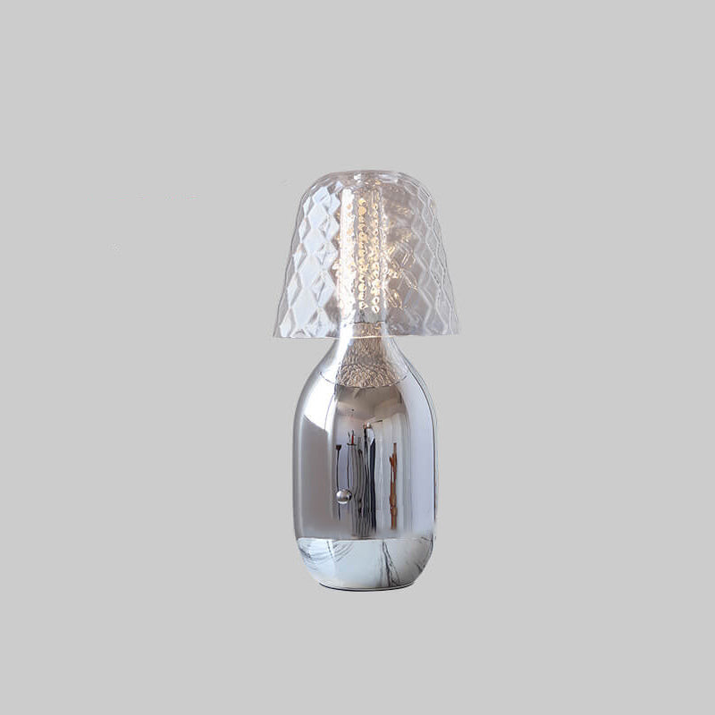 Nordic Vintage Candy Glass Iron Base LED Touch Table Lamp