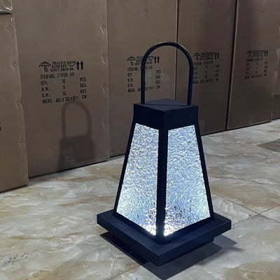 Modernes minimalistisches wasserdichtes Solar-Trapez-Hardware-Acryl-1-Licht-Landschaftslicht für den Garten 