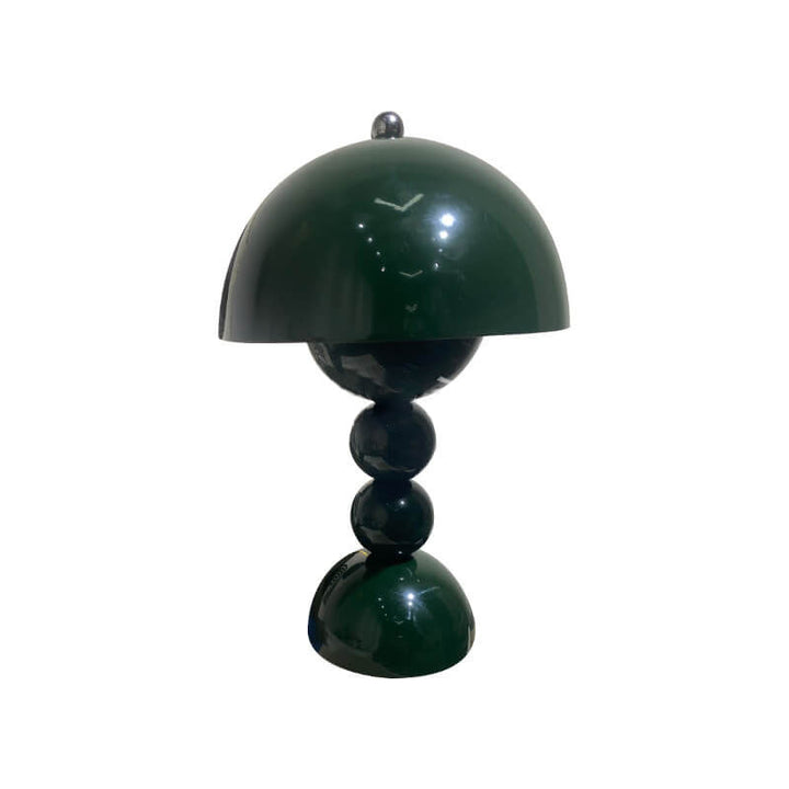 Zeitgenössische nordische Metall-Pilz-Rund-Pod 1-Licht-Tischlampe für das Schlafzimmer 