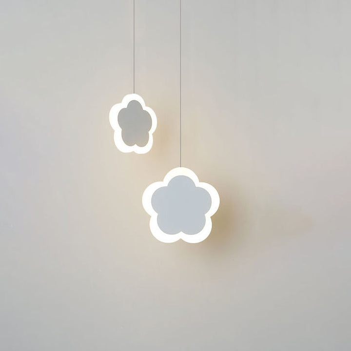 Moderner minimalistischer Herz-Schmetterling-Blumen-Acryl-LED-Kronleuchter 