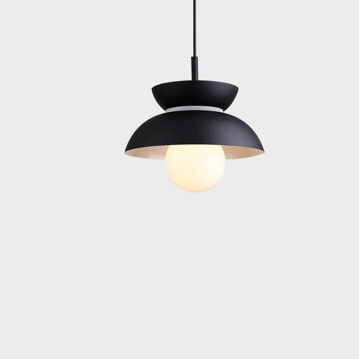 Nordische minimalistische Farbe solider Aluminium 1-Licht Pendelleuchte 