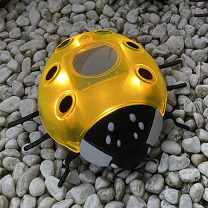 Luz de Cerca de Césped al Aire Libre LED de Plástico Creativa de Animal Escarabajo Impermeable Solar 
