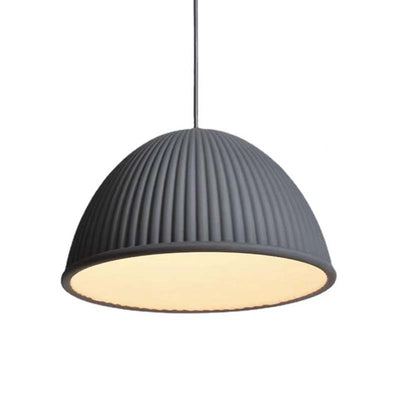 Contemporary Scandinavian Resin Half Circle Stripe Design 1-Light Pendant Light For Dining Room
