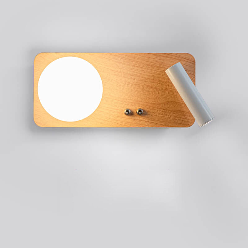 Applique murale LED ronde et carrée en fer, style nordique créatif 