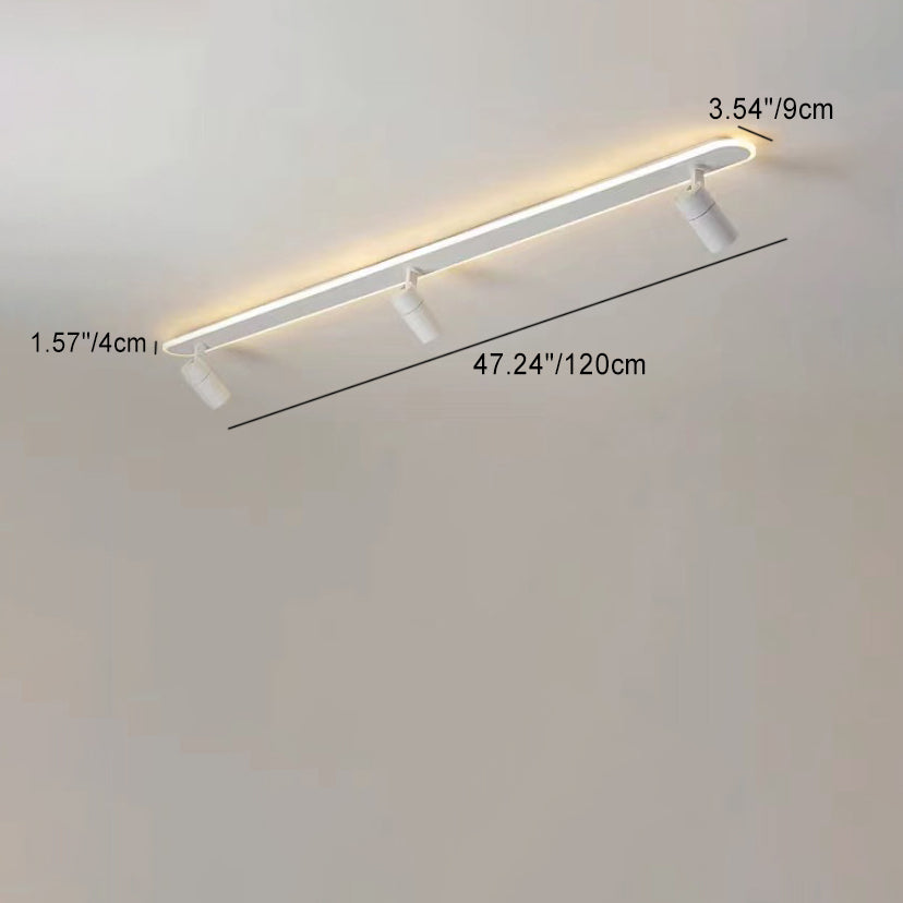 Moderne minimalistische Acryl lange Spotlight Track Licht LED Unterputz Deckenleuchte für Wohnzimmer 