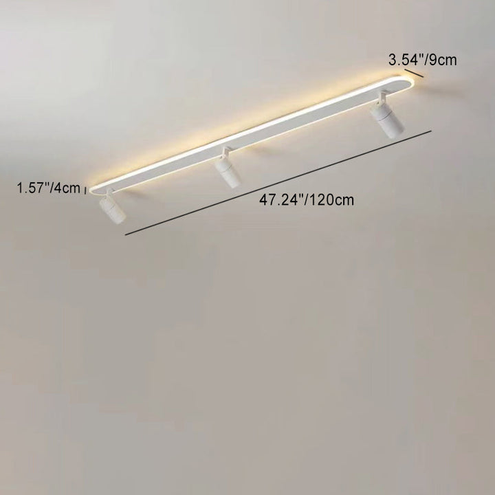 Moderne minimalistische Acryl lange Spotlight Track Licht LED Unterputz Deckenleuchte für Wohnzimmer 