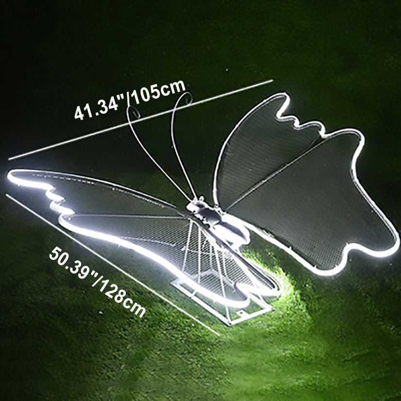 Éclairage paysager LED papillon en fibre de verre étanche Art déco moderne pour jardin 