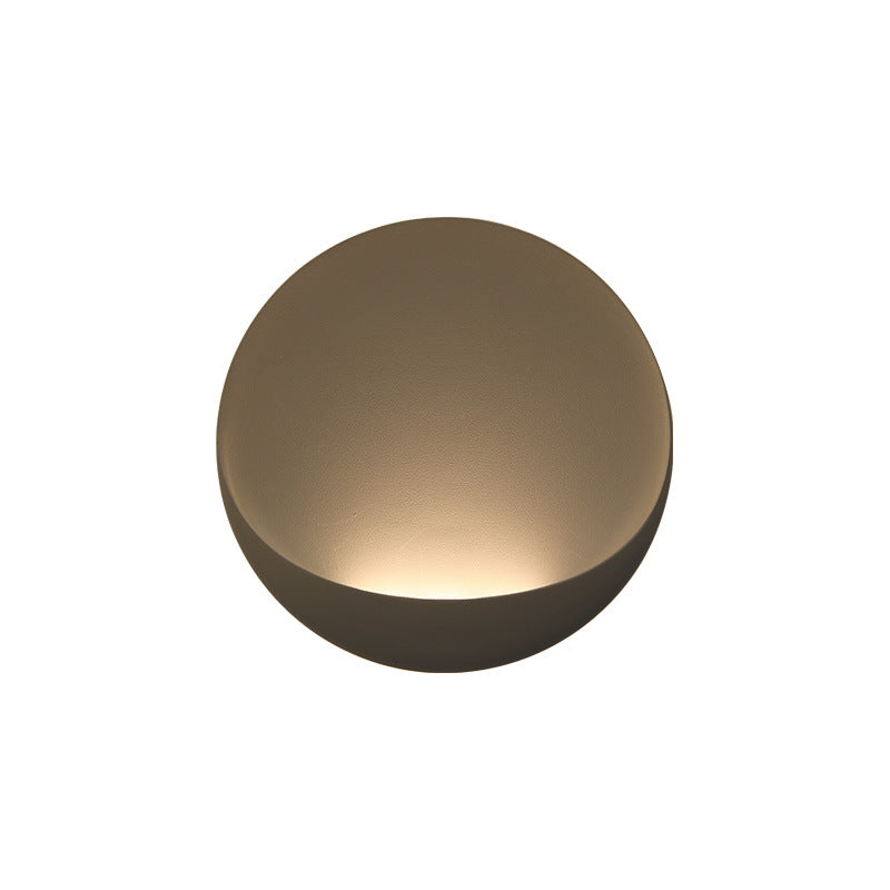 Modern Minimalist Round Aluminum LED Wall Sconce Lamp