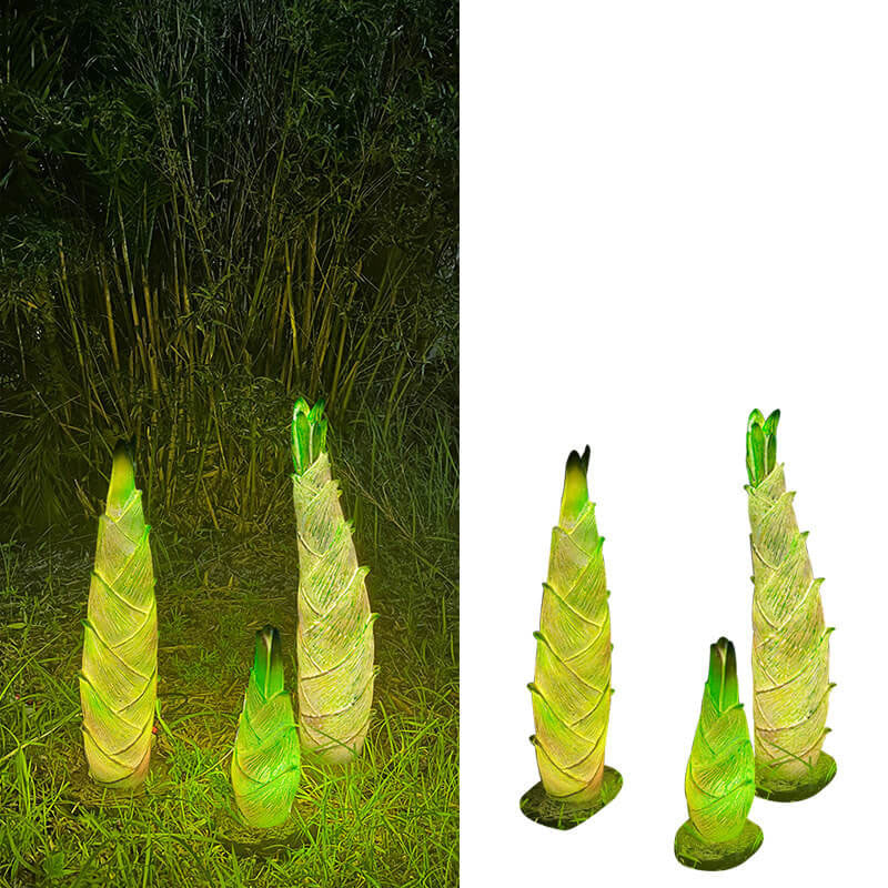 Outdoor Waterproof Resin Green Bamboo Shoots LED Lawn Landscape Light