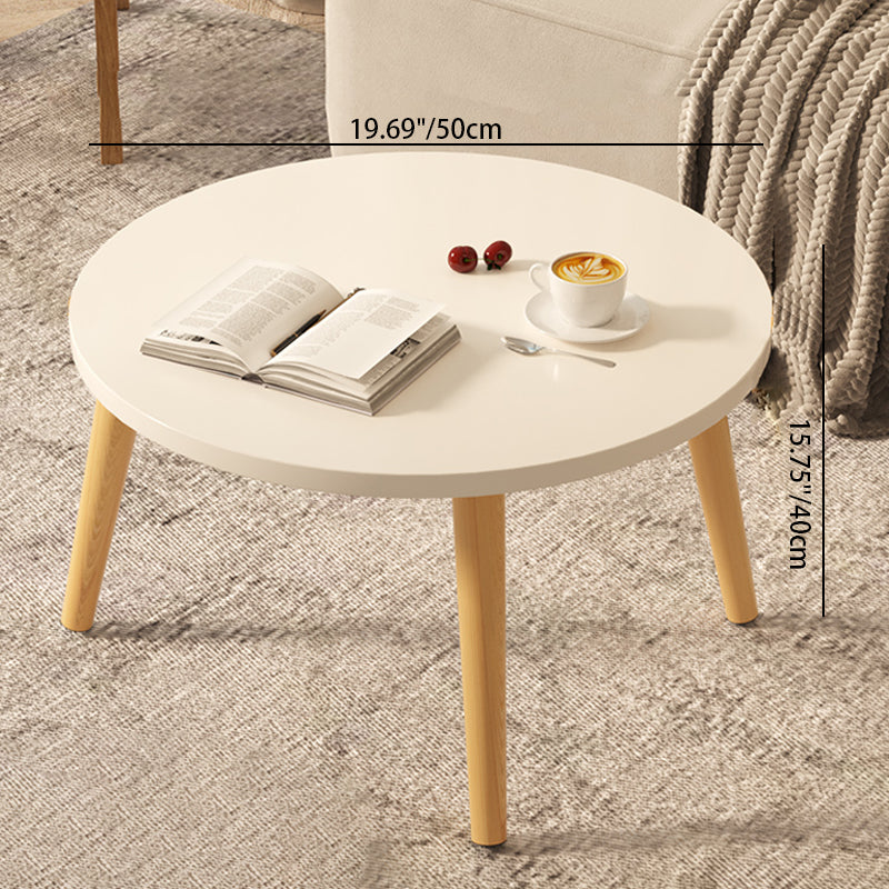 Moderner minimalistischer runder Beistelltisch aus Marmorfurnier mit 1 Ebene für das Wohnzimmer 