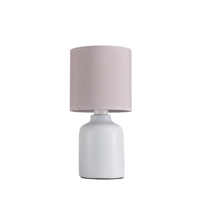 Lámpara de Mesa de 1 Luz de Cerámica Cónica Cilíndrica Minimalista Moderna para Dormitorio 