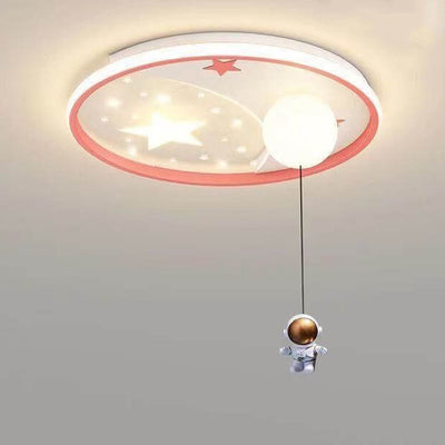 Modern Creative Simple Acrylic Cartoon Starry Sky LED Flush Mount Ceiling Light