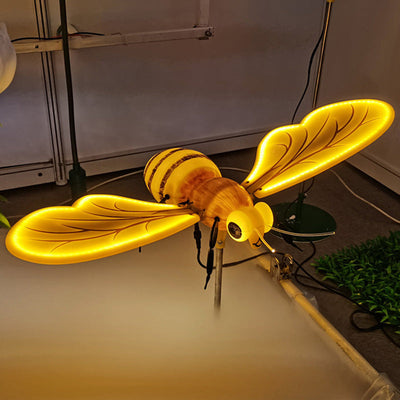 Moderne Art Deco Wasserdichte ABS Kunststoff Bee LED Landschaft Beleuchtung Im Freien Licht Für Garten