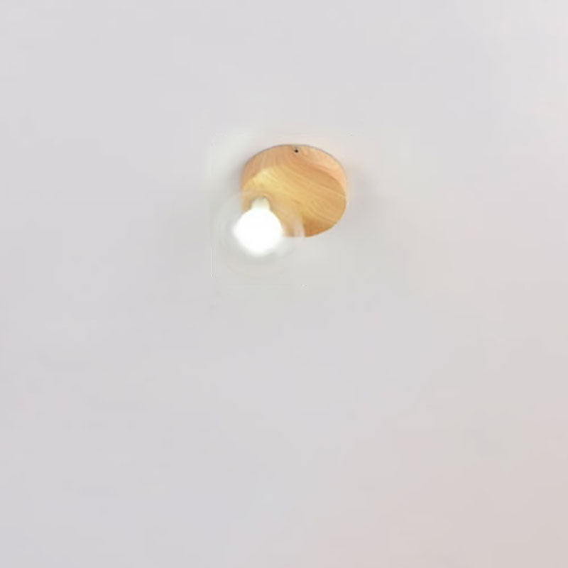 Lumière de plafond semi-encastrée à 1 ampoule en grains de bois japonais Creative Magic Beans 