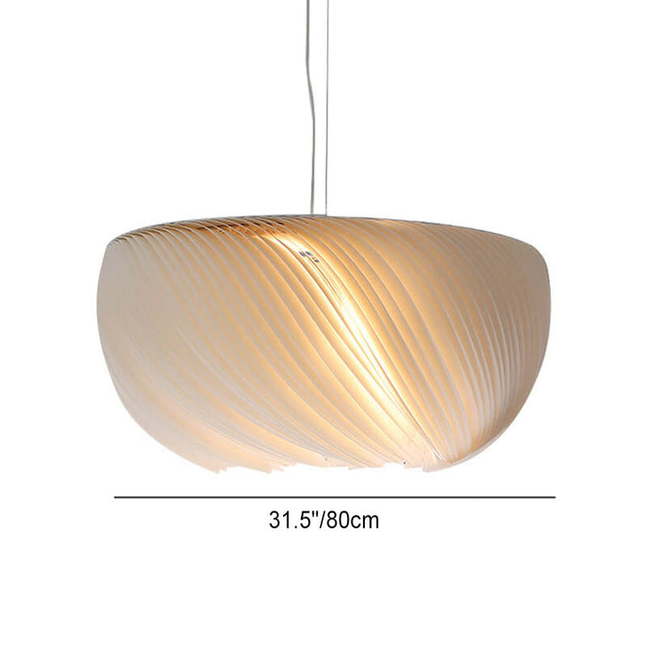 Hardware de linterna plisada de pergamino Wabi-Sabi japonés, luz colgante de 1 luz 