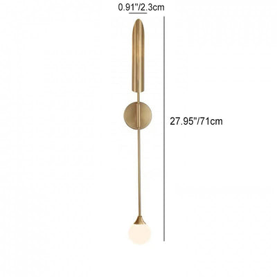 Modern Luxury Gold Iron Lampshade Cylinder 1/2-Light Wall Sconce Lamp