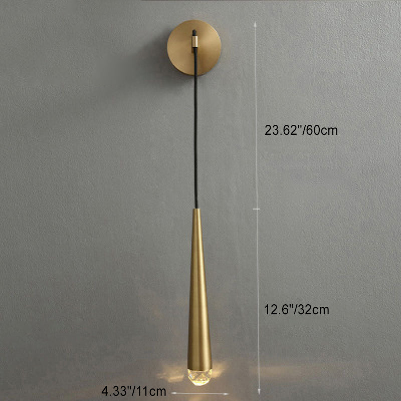 Applique murale moderne minimaliste en fer avec bande en verre, boule, bande, cylindre, 1 lumière pour salon 