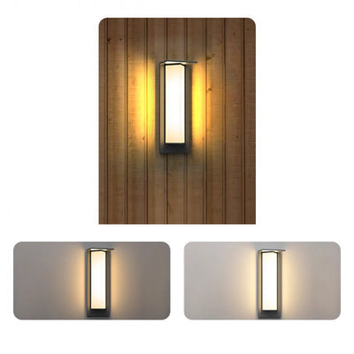 Lampe murale LED d'extérieur en forme de prisme triangulaire en acier inoxydable solaire étanche à la simplicité moderne pour jardin 