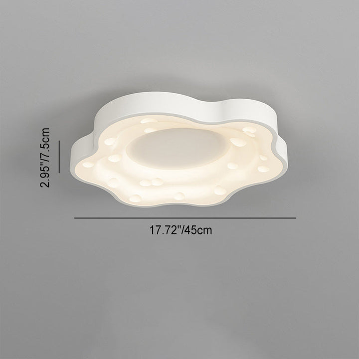 Moderne minimalistische Käsecreme Acryl Eisen LED Unterputz Deckenleuchte für Schlafzimmer 