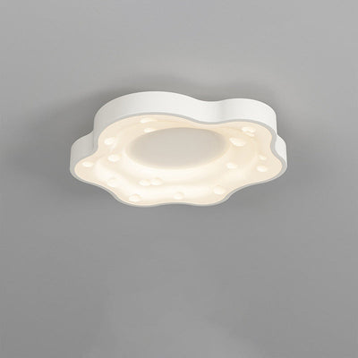 Moderne minimalistische Käsecreme Acryl Eisen LED Unterputz Deckenleuchte für Schlafzimmer 