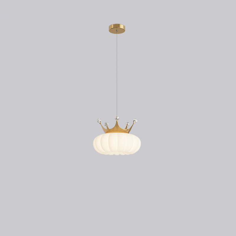 Lámpara colgante LED de cristal con corona de nube creativa contemporánea para dormitorio 