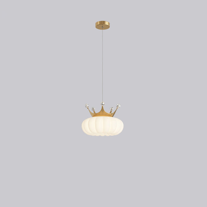Lámpara colgante LED de cristal con corona de nube creativa contemporánea para dormitorio 