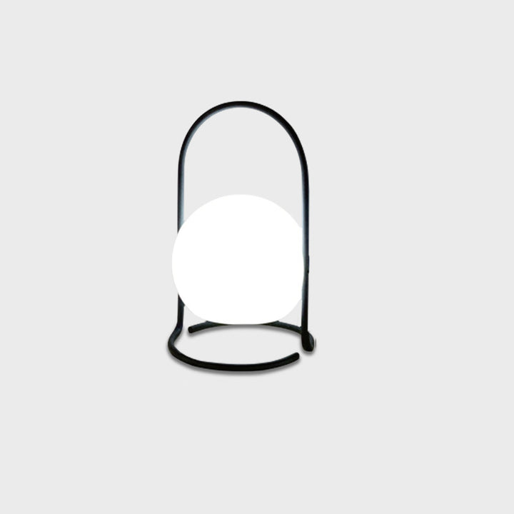 Contemporary Nordic Metal PE Ball Egg Cube Cylinder LED Hanging Rechargeable Table Lamp For Bedside