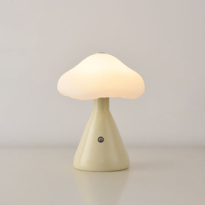 Contemporary Scandinavian Creative Mushroom Cloud Acrylic Hardware Touch LED Table Lamp For Bedroom