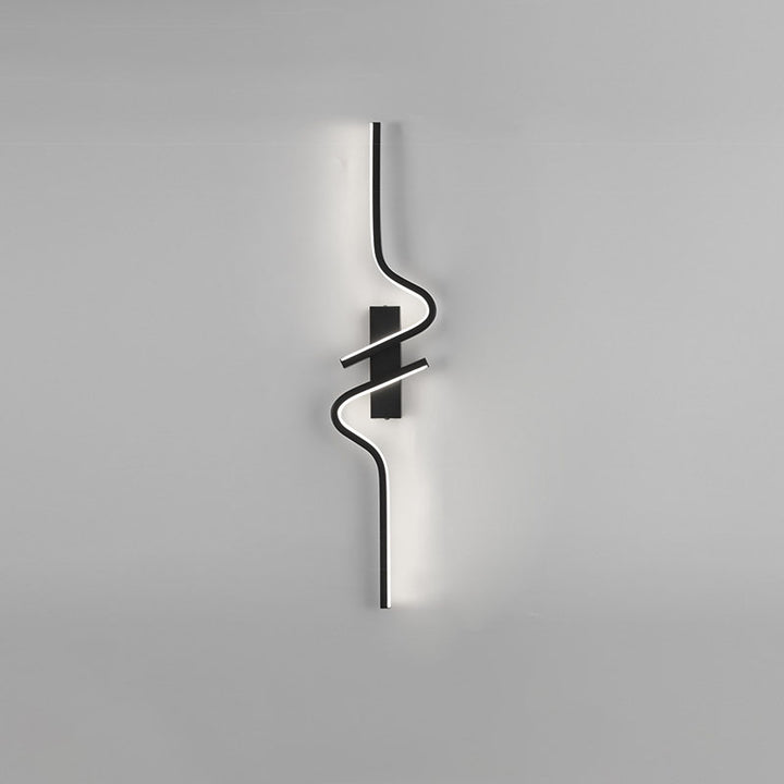 Zeitgenössische kreative Streifen Aluminium Silikongel LED Wandleuchte Lampe für Wohnzimmer 