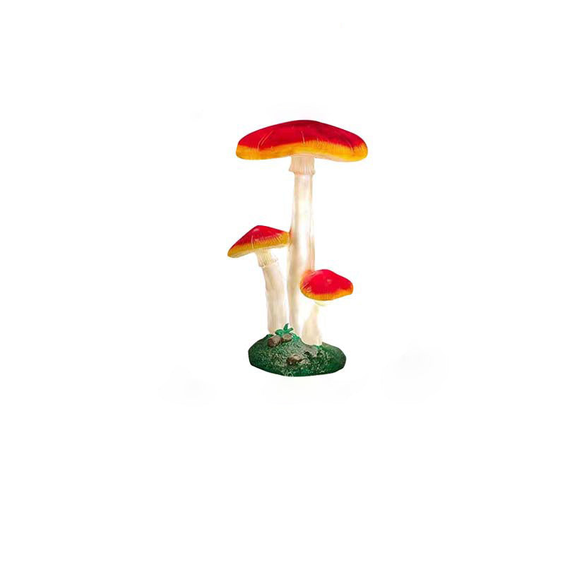 Moderne Art Deco Solar Wasserdichte Pilz Harz Glasfaser LED Landschaft Beleuchtung Außen Licht Für Garten 
