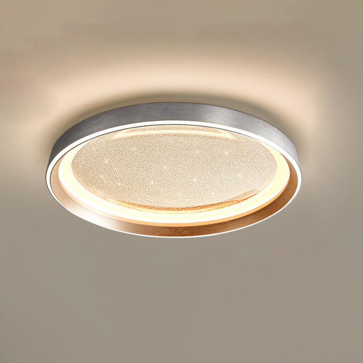 Moderne Einfachheit Aluminium Acryl Runde Starry Sky LED Unterputz Deckenleuchte für Wohnzimmer 