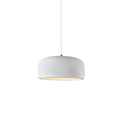 Japanese Minimalist Matte Texture Resin Dome 1-Light Pendant Light