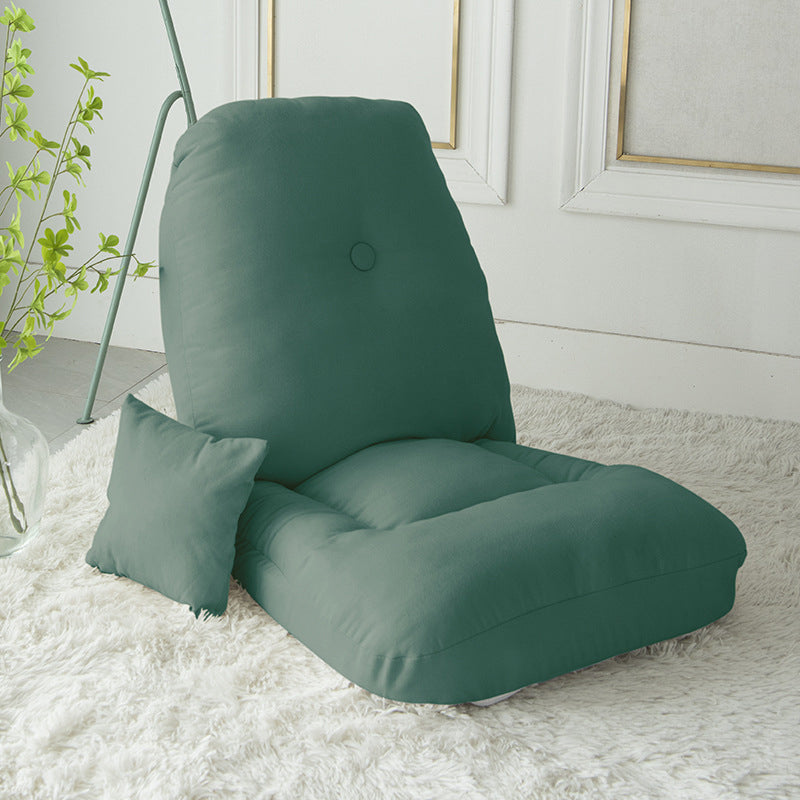 Canapé rectangulaire carré sans accoudoirs en tissu minimaliste moderne en coton brossé carbone pour chambre 