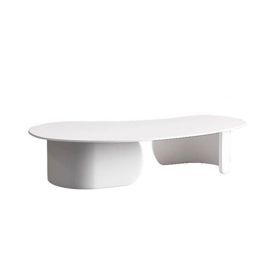 Moderner minimalistischer Cashew-Bogen-Felsplatte Edelstahl-Beistelltisch 1-stufig für Wohnzimmer 