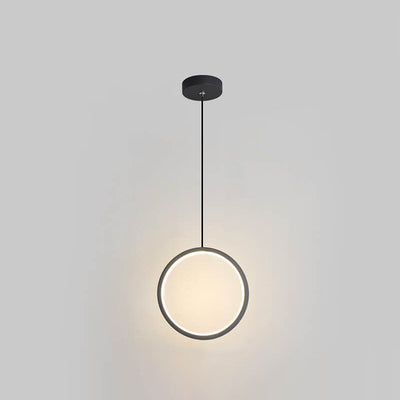 Moderne minimalistische runde Eisen-Acryl-LED-Kronleuchter für das Schlafzimmer 
