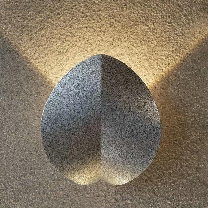 Applique murale LED elliptique en aluminium étanche nordique contemporain en forme de trèfle à quatre feuilles pour terrasse extérieure 