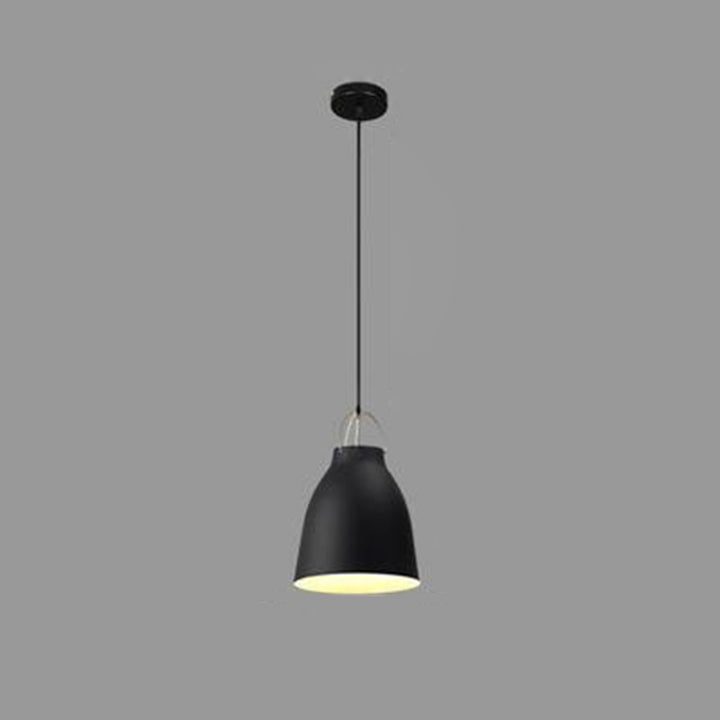 Contemporary Nordic Aluminum Bell 1-Light Pendant Light For Dining Room