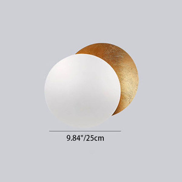 Modern Simplicity Alloy Round LED Wall Sconce Lamp For Bedroom