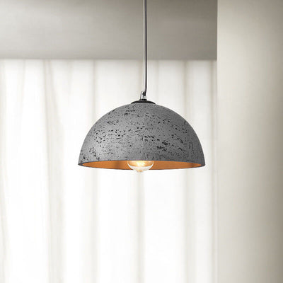 Minimalistische Harz Rundkuppel Handgefertigte 1-Licht Pendelleuchte 