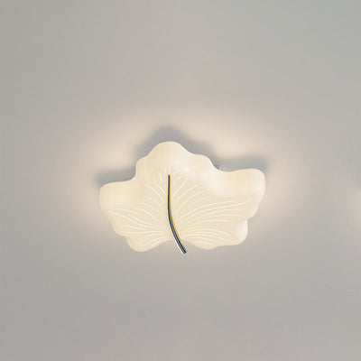 Moderne minimalistische Ahornblatt Eisen Acryl LED Unterputz Deckenleuchte für Schlafzimmer 