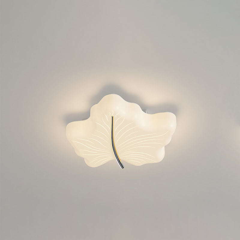 Moderne minimalistische Ahornblatt Eisen Acryl LED Unterputz Deckenleuchte für Schlafzimmer 