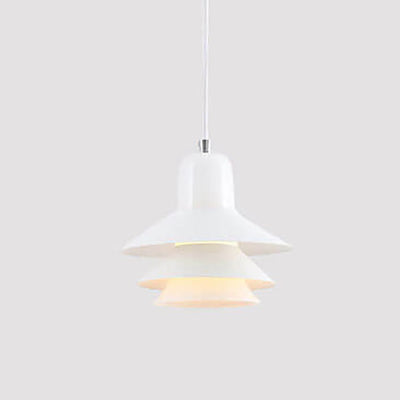 Nordic Minimalist Multi-Layer Cone Glass Hardware 1-Light Pendant Light
