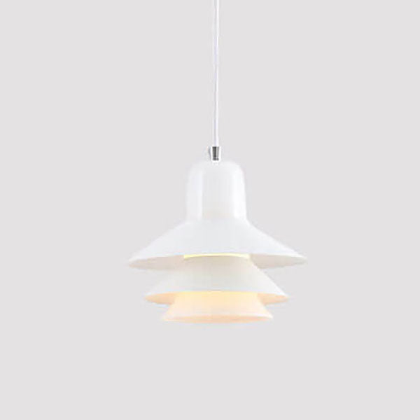 Nordic Minimalist Multi-Layer Cone Glass Hardware 1-Light Pendant Light